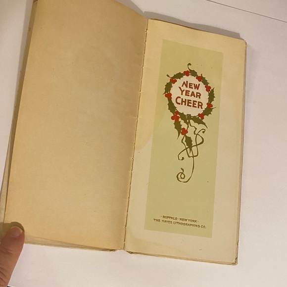 “New Year Cheer” Antique 1910 Poetry Book - Picture 2 of 12